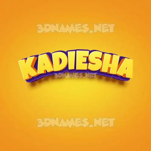 kadiesha in Orange Toon style - 3D name wallpaper kadiesha in Orange Toon style - 3D name wallpaper