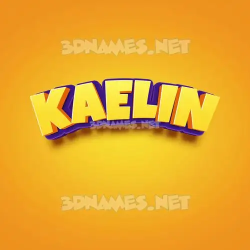 kaelin in Orange Toon style - 3D name wallpaper kaelin in Orange Toon style - 3D name wallpaper
