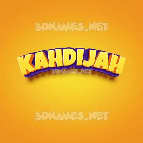 kahdijah in Orange Toon style - 3D name wallpaper kahdijah in Orange Toon style - 3D name wallpaper
