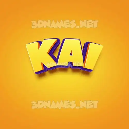 kai in Orange Toon style - 3D name wallpaper kai in Orange Toon style - 3D name wallpaper