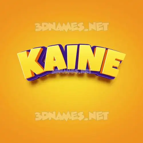kaine in Orange Toon style - 3D name wallpaper kaine in Orange Toon style - 3D name wallpaper