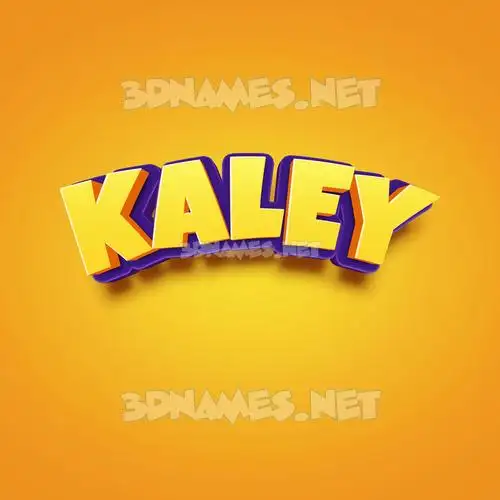 kaley in Orange Toon style - 3D name wallpaper kaley in Orange Toon style - 3D name wallpaper