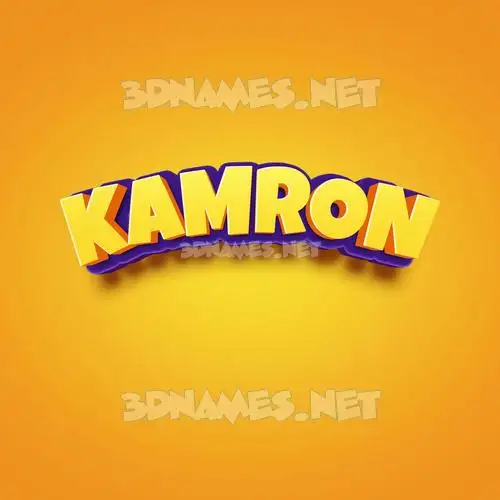 kamron in Orange Toon style - 3D name wallpaper kamron in Orange Toon style - 3D name wallpaper