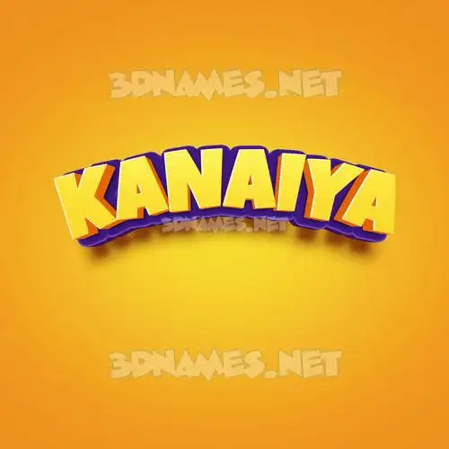 kanaiya in Orange Toon style - 3D name wallpaper kanaiya in Orange Toon style - 3D name wallpaper