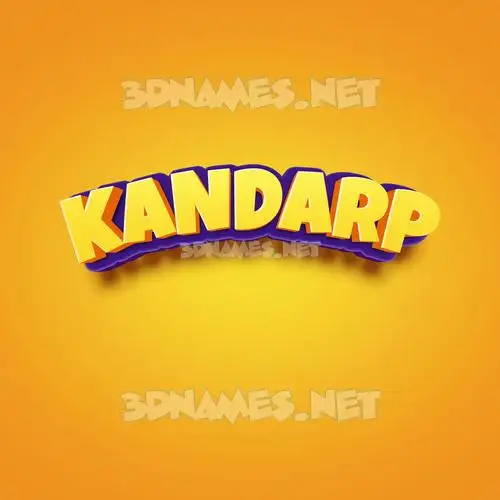 kandarp in Orange Toon style - 3D name wallpaper kandarp in Orange Toon style - 3D name wallpaper