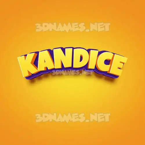 kandice in Orange Toon style - 3D name wallpaper kandice in Orange Toon style - 3D name wallpaper