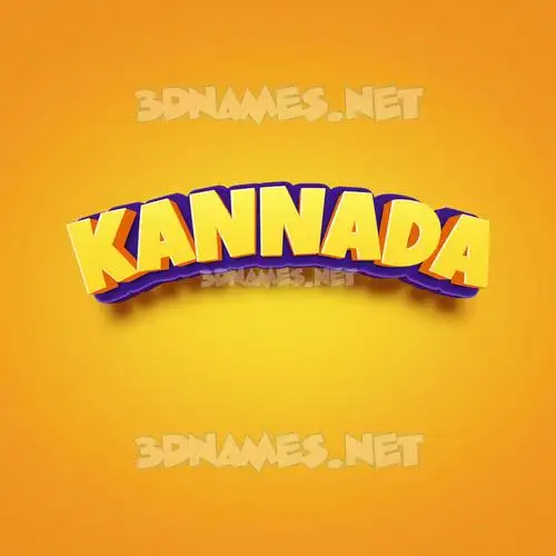 kannada in Orange Toon style - 3D name wallpaper kannada in Orange Toon style - 3D name wallpaper