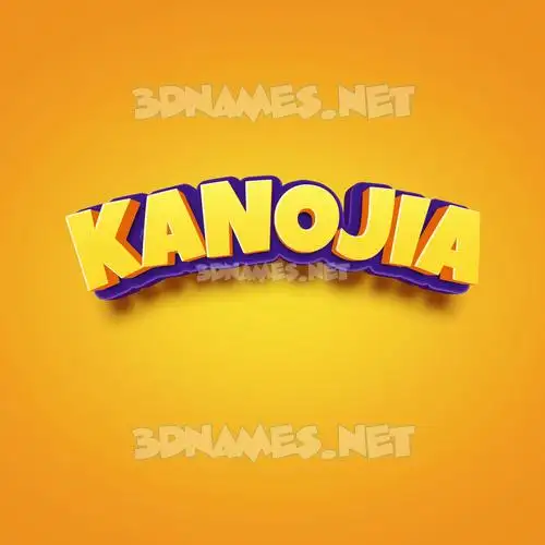 kanojia in Orange Toon style - 3D name wallpaper kanojia in Orange Toon style - 3D name wallpaper