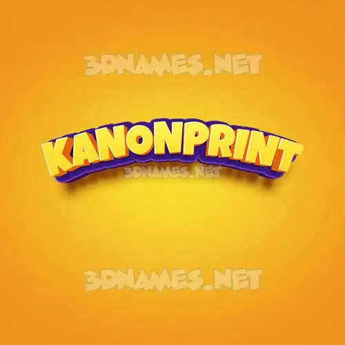 kanonprint in Orange Toon style - 3D name wallpaper kanonprint in Orange Toon style - 3D name wallpaper