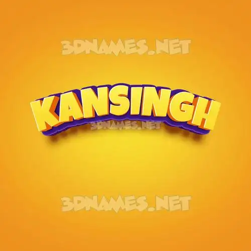 kansingh in Orange Toon style - 3D name wallpaper kansingh in Orange Toon style - 3D name wallpaper