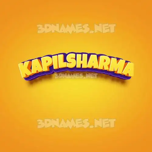 kapilsharma in Orange Toon style - 3D name wallpaper kapilsharma in Orange Toon style - 3D name wallpaper