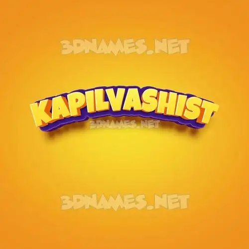 kapilvashist in Orange Toon style - 3D name wallpaper kapilvashist in Orange Toon style - 3D name wallpaper