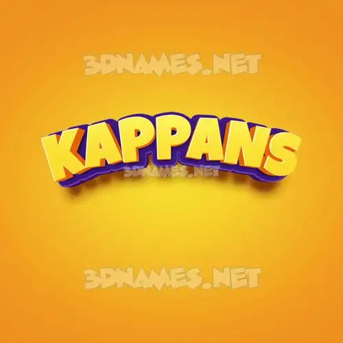kappans in Orange Toon style - 3D name wallpaper kappans in Orange Toon style - 3D name wallpaper