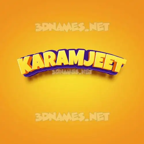 karamjeet in Orange Toon style - 3D name wallpaper karamjeet in Orange Toon style - 3D name wallpaper