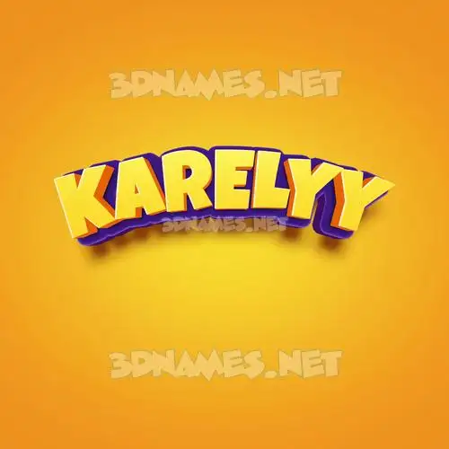 karelyy in Orange Toon style - 3D name wallpaper karelyy in Orange Toon style - 3D name wallpaper
