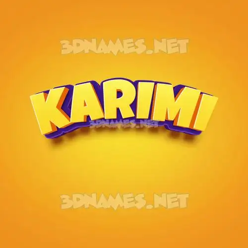 karimi in Orange Toon style - 3D name wallpaper karimi in Orange Toon style - 3D name wallpaper