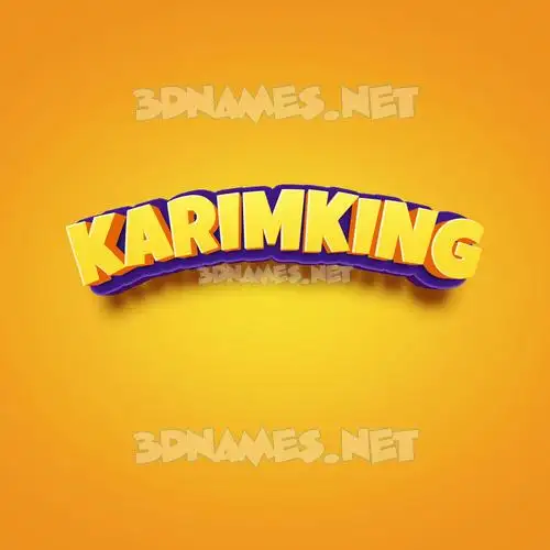 karimking in Orange Toon style - 3D name wallpaper karimking in Orange Toon style - 3D name wallpaper