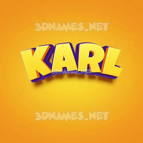 karl in Orange Toon style - 3D name wallpaper karl in Orange Toon style - 3D name wallpaper