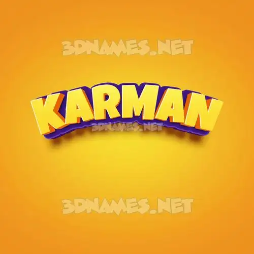 karman in Orange Toon style - 3D name wallpaper karman in Orange Toon style - 3D name wallpaper
