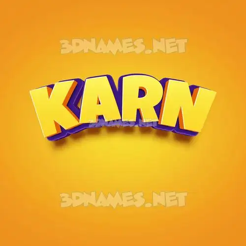 karn in Orange Toon style - 3D name wallpaper karn in Orange Toon style - 3D name wallpaper