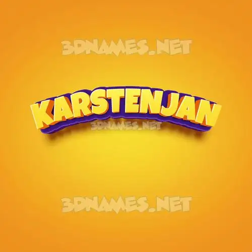 karstenjan in Orange Toon style - 3D name wallpaper karstenjan in Orange Toon style - 3D name wallpaper