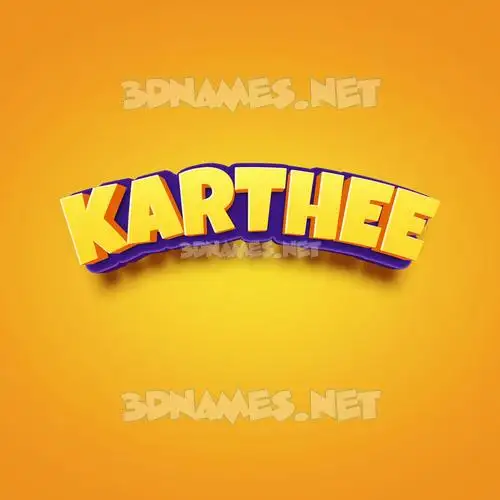 karthee in Orange Toon style - 3D name wallpaper karthee in Orange Toon style - 3D name wallpaper