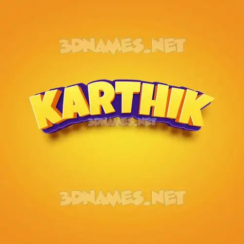 karthik in Orange Toon style - 3D name wallpaper karthik in Orange Toon style - 3D name wallpaper