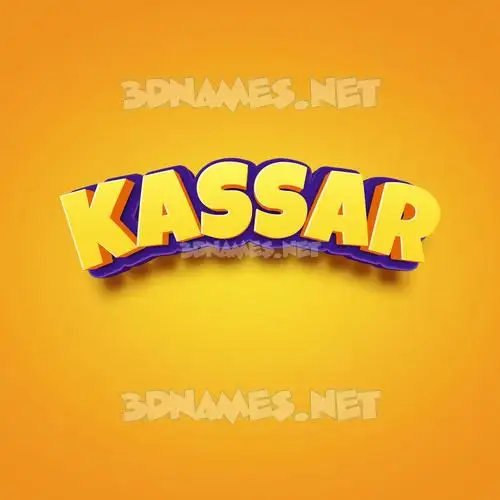 kassar in Orange Toon style - 3D name wallpaper kassar in Orange Toon style - 3D name wallpaper