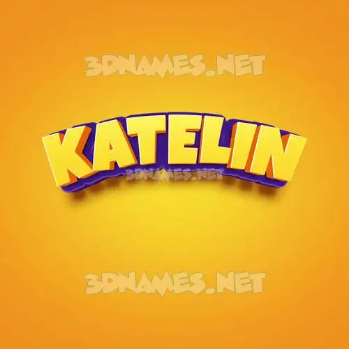 katelin in Orange Toon style - 3D name wallpaper katelin in Orange Toon style - 3D name wallpaper