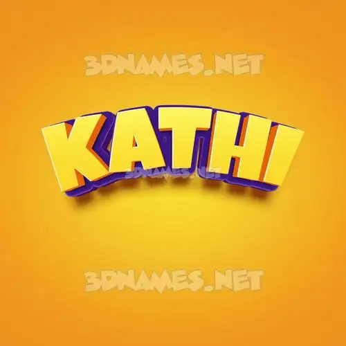 kathi in Orange Toon style - 3D name wallpaper kathi in Orange Toon style - 3D name wallpaper