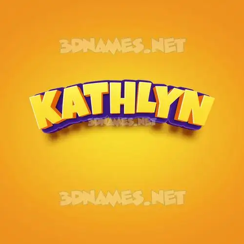 kathlyn in Orange Toon style - 3D name wallpaper kathlyn in Orange Toon style - 3D name wallpaper