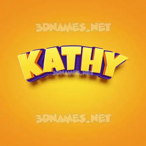 kathy in Orange Toon style - 3D name wallpaper kathy in Orange Toon style - 3D name wallpaper