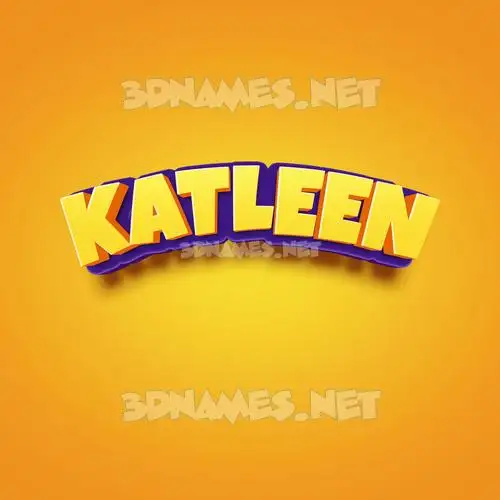 katleen in Orange Toon style - 3D name wallpaper katleen in Orange Toon style - 3D name wallpaper