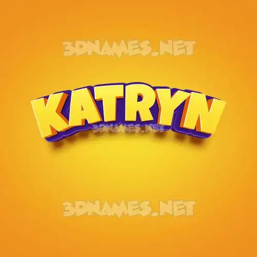 katryn in Orange Toon style - 3D name wallpaper katryn in Orange Toon style - 3D name wallpaper