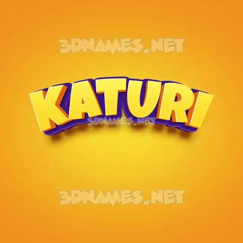 katuri in Orange Toon style - 3D name wallpaper katuri in Orange Toon style - 3D name wallpaper