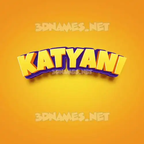 katyani in Orange Toon style - 3D name wallpaper katyani in Orange Toon style - 3D name wallpaper