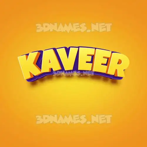 kaveer in Orange Toon style - 3D name wallpaper kaveer in Orange Toon style - 3D name wallpaper