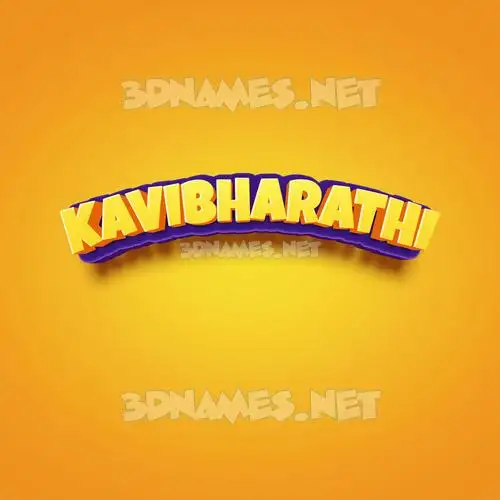 kavibharathi in Orange Toon style - 3D name wallpaper kavibharathi in Orange Toon style - 3D name wallpaper