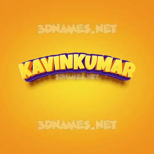 kavinkumar in Orange Toon style - 3D name wallpaper kavinkumar in Orange Toon style - 3D name wallpaper
