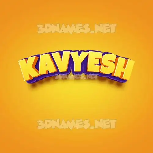 kavyesh in Orange Toon style - 3D name wallpaper kavyesh in Orange Toon style - 3D name wallpaper