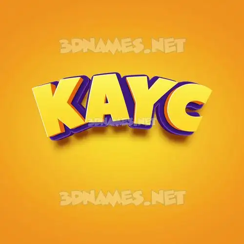 kayc in Orange Toon style - 3D name wallpaper kayc in Orange Toon style - 3D name wallpaper