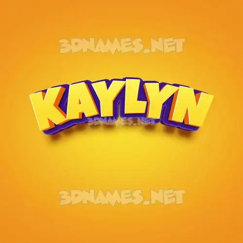 kaylyn in Orange Toon style - 3D name wallpaper kaylyn in Orange Toon style - 3D name wallpaper