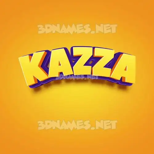 kazza in Orange Toon style - 3D name wallpaper kazza in Orange Toon style - 3D name wallpaper
