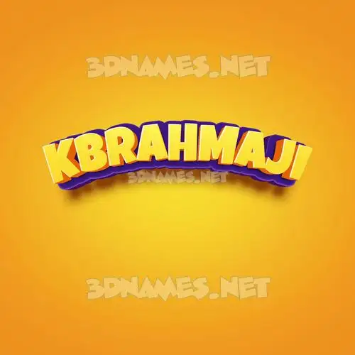 kbrahmaji in Orange Toon style - 3D name wallpaper kbrahmaji in Orange Toon style - 3D name wallpaper