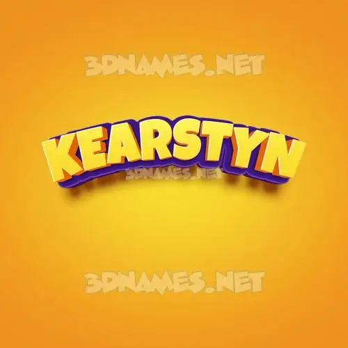 kearstyn in Orange Toon style - 3D name wallpaper kearstyn in Orange Toon style - 3D name wallpaper