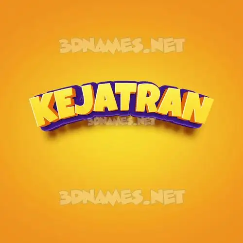kejatran in Orange Toon style - 3D name wallpaper kejatran in Orange Toon style - 3D name wallpaper