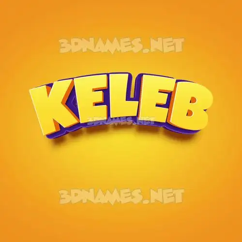 keleb in Orange Toon style - 3D name wallpaper keleb in Orange Toon style - 3D name wallpaper