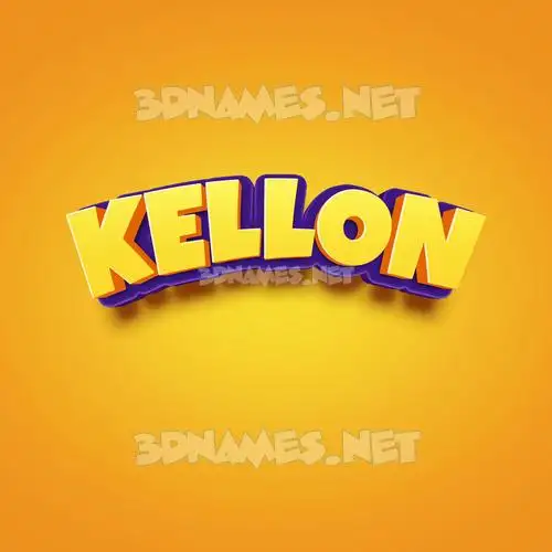 kellon in Orange Toon style - 3D name wallpaper kellon in Orange Toon style - 3D name wallpaper