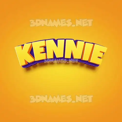 kennie in Orange Toon style - 3D name wallpaper kennie in Orange Toon style - 3D name wallpaper