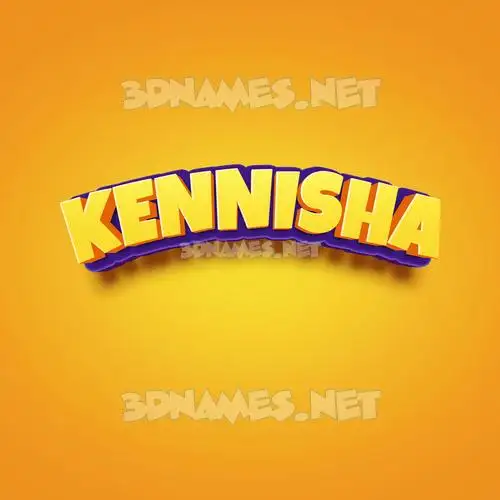 kennisha in Orange Toon style - 3D name wallpaper kennisha in Orange Toon style - 3D name wallpaper